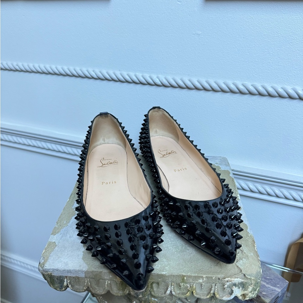Christian Louboutin Black Studded Women's Shoes